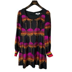 Tibi Arboretum dress silk wool women's size 10